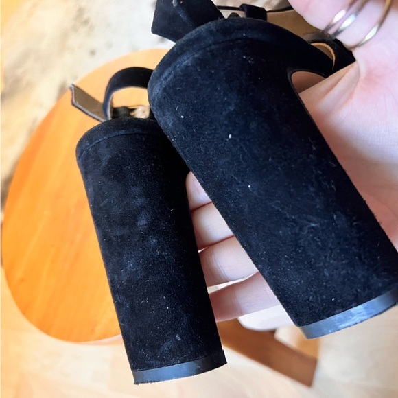 ENZO ANGIOLINI Black‎ Leather Trudy Heels Women’s Size 10 - Picture 3 of 8